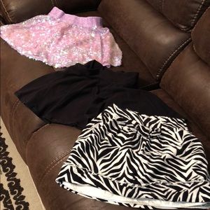 All skorts except Zebra print